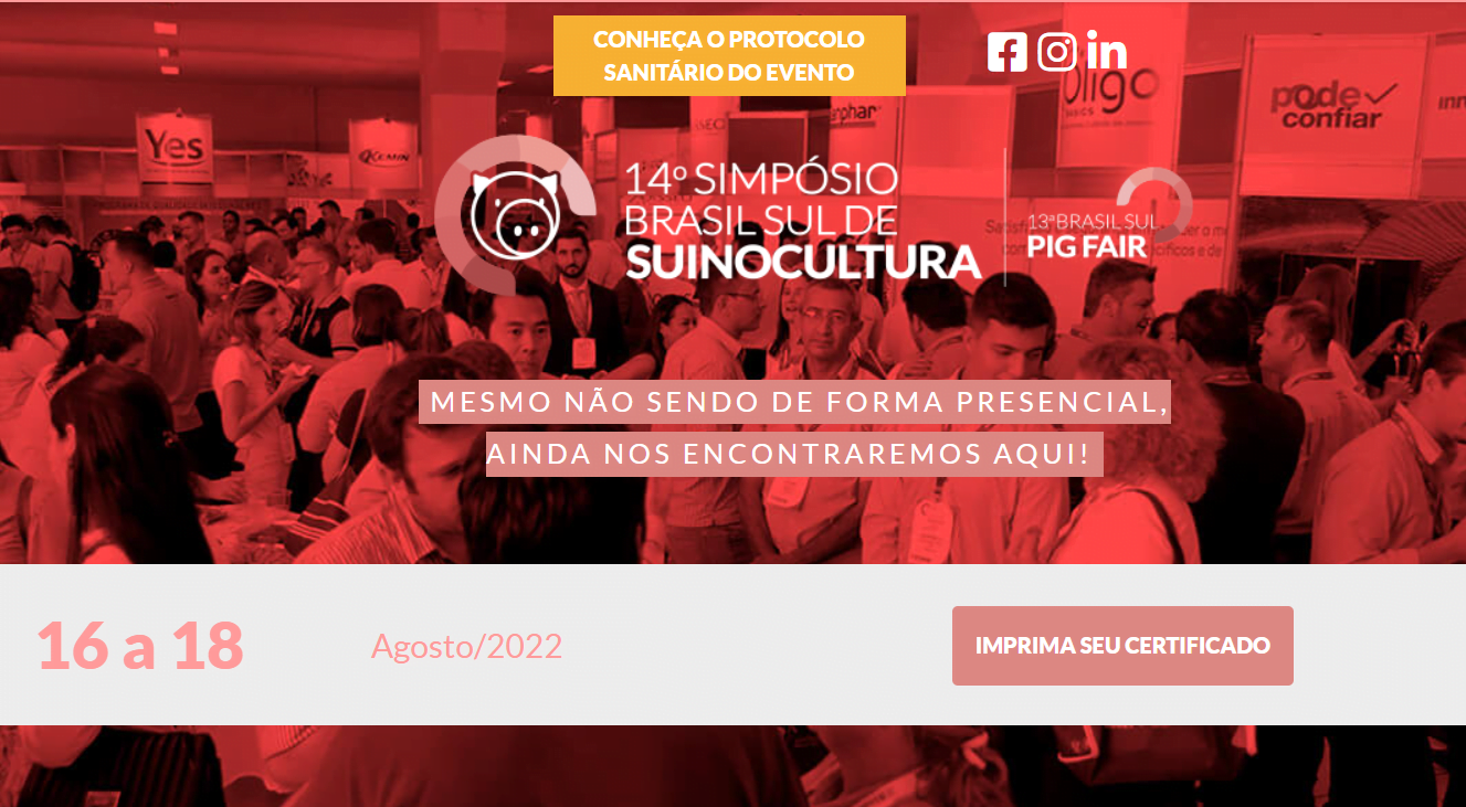 Simpósio Brasil Sul de Suinocultura 2022 (imagem: Divulgação)