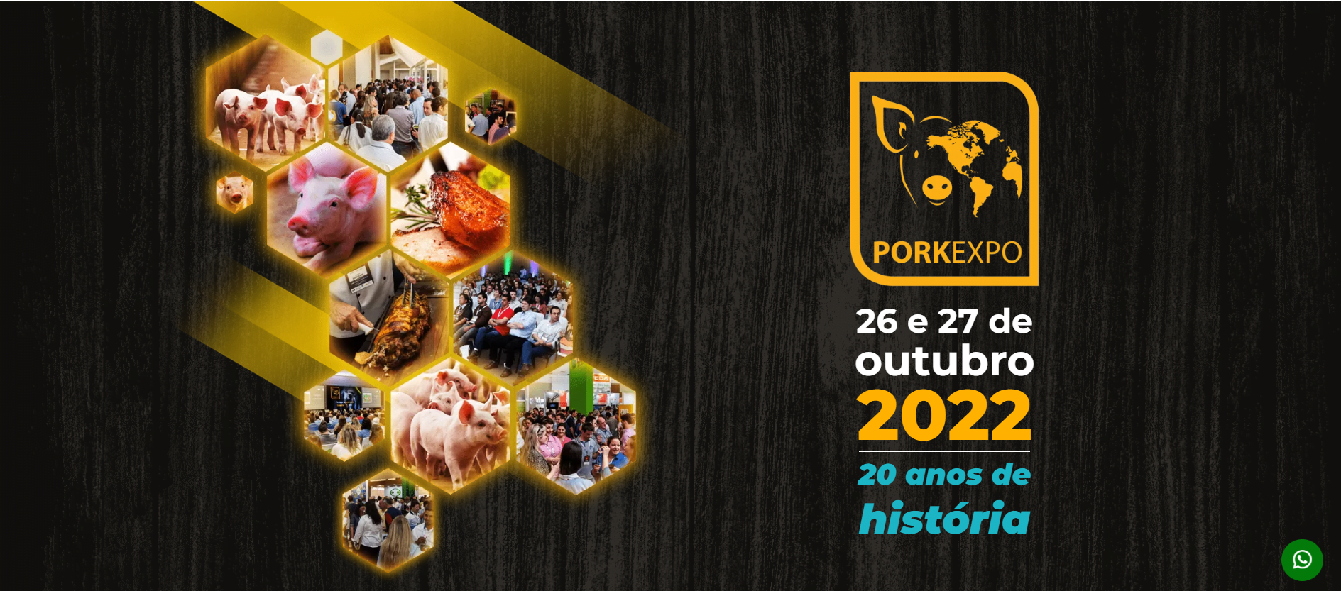 PorkExpo 2022 começa nesta quarta, 26 de outubro