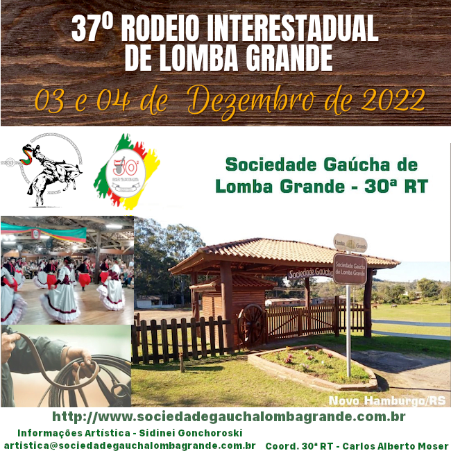 Rodeio Interestadual de Lomba Grande 2022 (imagem: Divulgação)