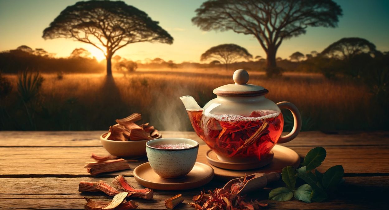 Chá de Barbatimão (imagem gerada por IA)