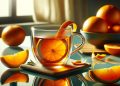 Chá da casca da laranja (imagem gerada por IA)