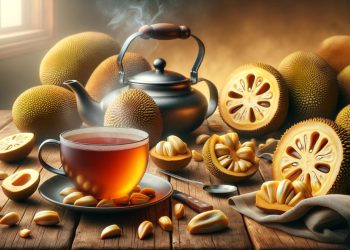 Chá de caroço de jaca (imagem gerada por IA)