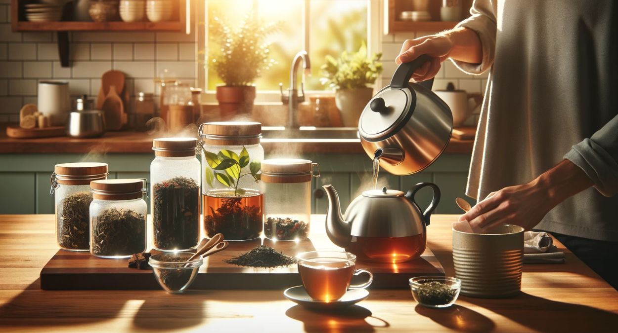 Como fazer um chá (imagem gerada por IA)