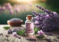 Óleo essencial de lavanda (imagem gerada por IA)