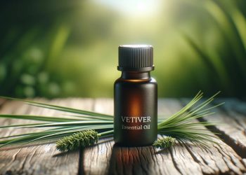 Óleo essencial de Vetiver (imagem gerada por IA)
