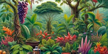 Plantas medicinais da Amazônia (imagem gerada por IA)