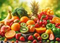 Alimentos fontes de Vitamina C (imagem gerada por IA)