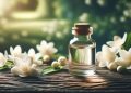 Óleo essencial de jasmim (imagem gerada por IA)
