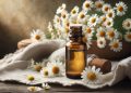 Óleo essencial de camomila romana (imagem gerada por IA)