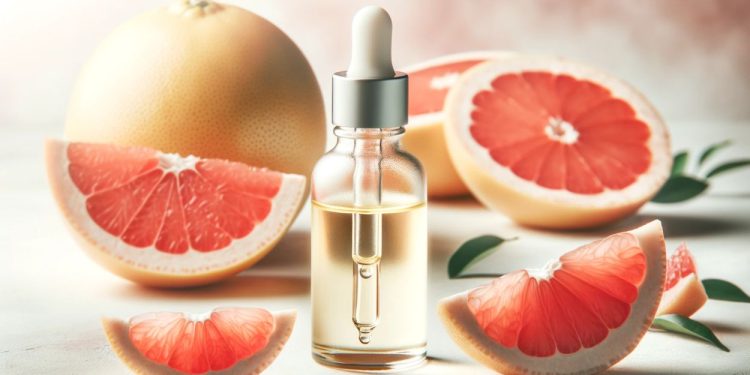 Óleo essencial de grapefruit (imagem gerada por IA)