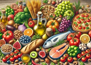 Dieta mediterrânea (imagem gerada por IA)