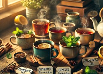 Chás para dor de barriga (imagem gerada por IA)