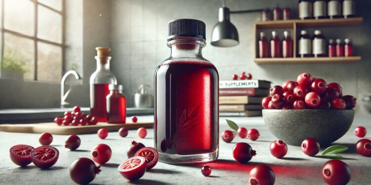 Extato de Cranberry (imagem gerada por IA)