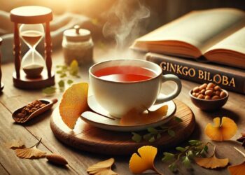 Ginkgo biloba (imagem gerada por IA)