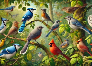 Aves (imagem gerada por IA)
