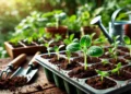 Mudas de plantas (imagem gerada por IA)