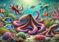 Polvo no Mar (imagem gerada por IA)