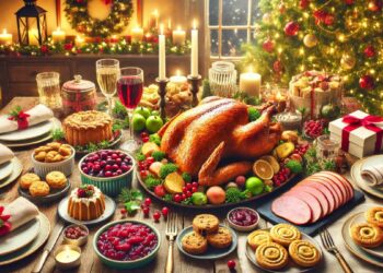 Ceia de Natal (imagem gerada por IA)