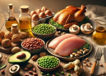 Fontes de Vitamina B3 (imagem gerada por IA)