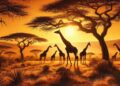 Girafas na Savana (imagem gerada por IA)