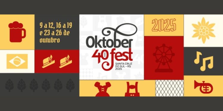 Oktoberfest Santa Cruz do Sul 2025 (imagem: Diulgação)