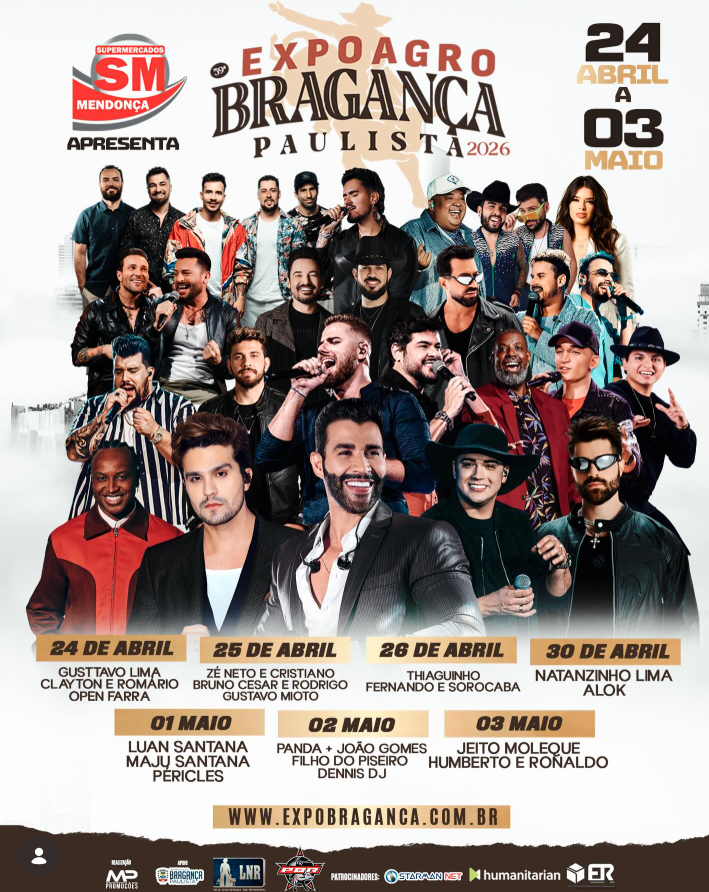 Expo Bragança 2026 (imagem: Divulgação)