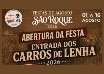 Festas de Agosto 2026 começam com Entrada dos Carros de Lenha em São Roque