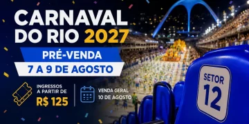 Ingressos Carnaval Rio 2027