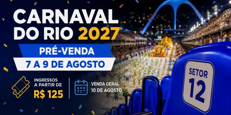 Ingressos Carnaval Rio 2027
