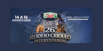 Rodeio Crioulo Interestadual 2026 terá grandes shows e tradição em Timbó