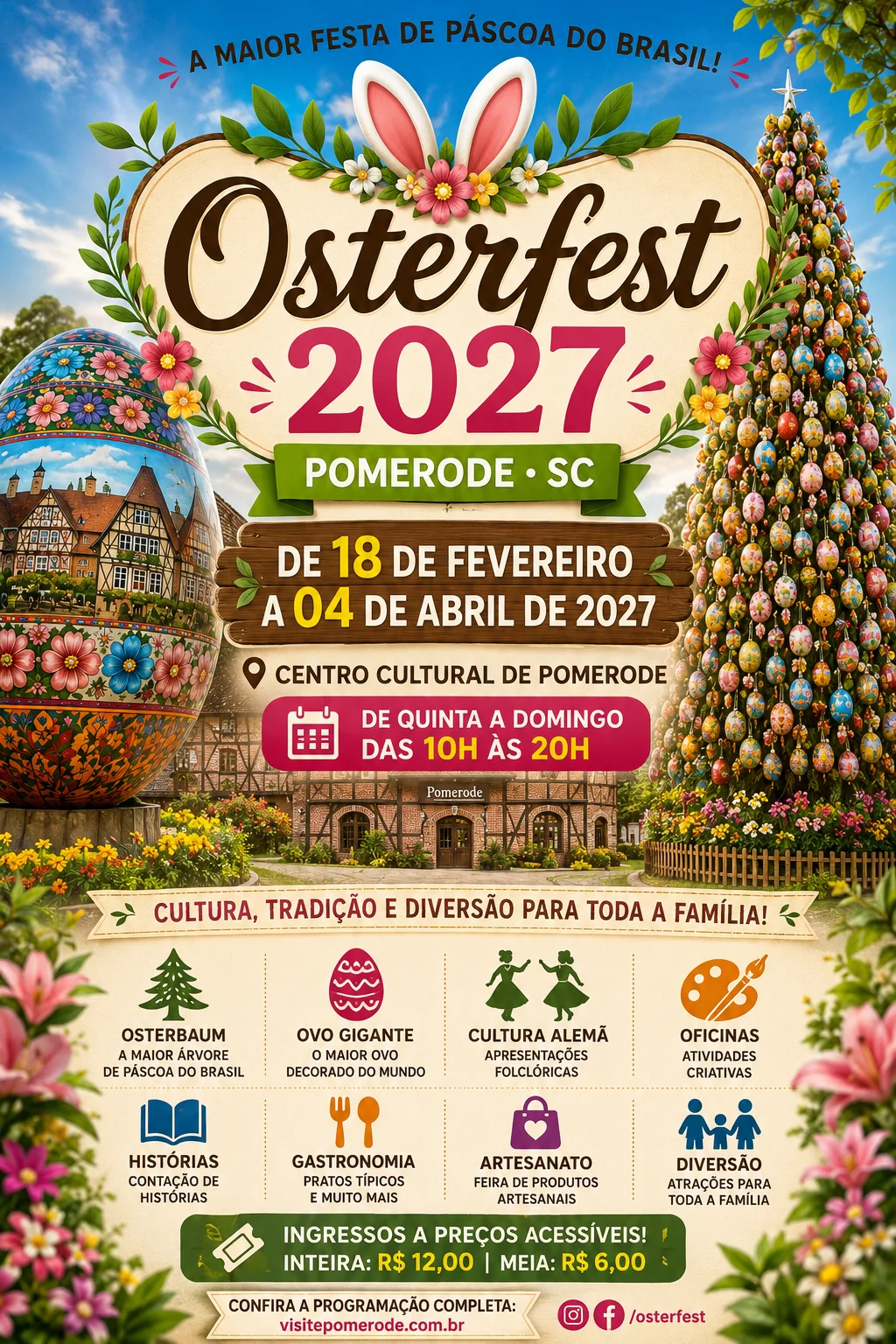 Datas e atrações Osterfest 2027