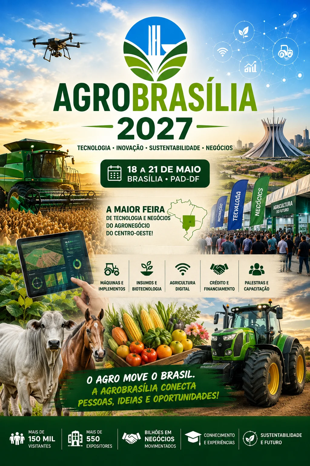 AgroBrasilia 2027 (Imagem IA)