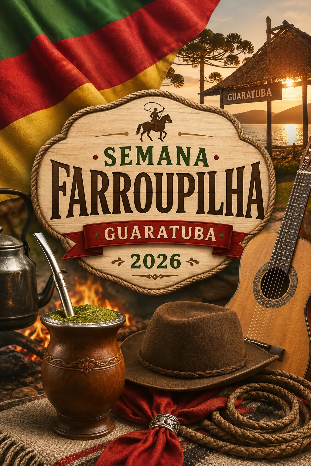 Semana Farroupilha Guaratuba 2026 (Imagem: IA)