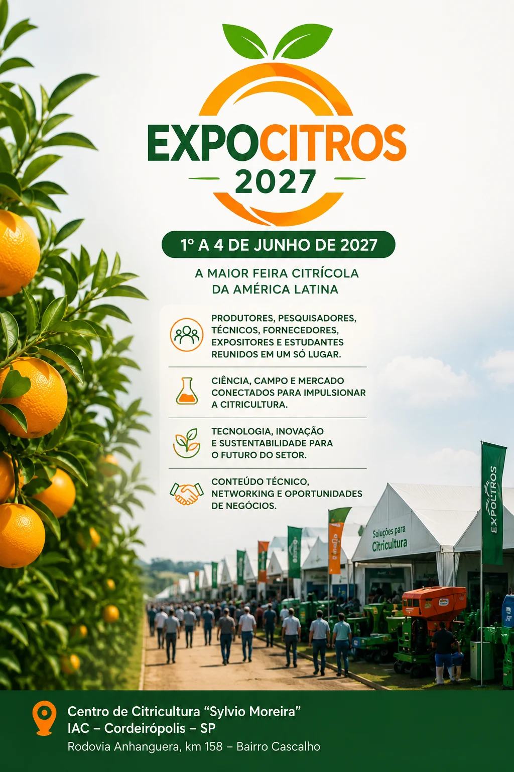 Datas e atrações Expocitros 2027