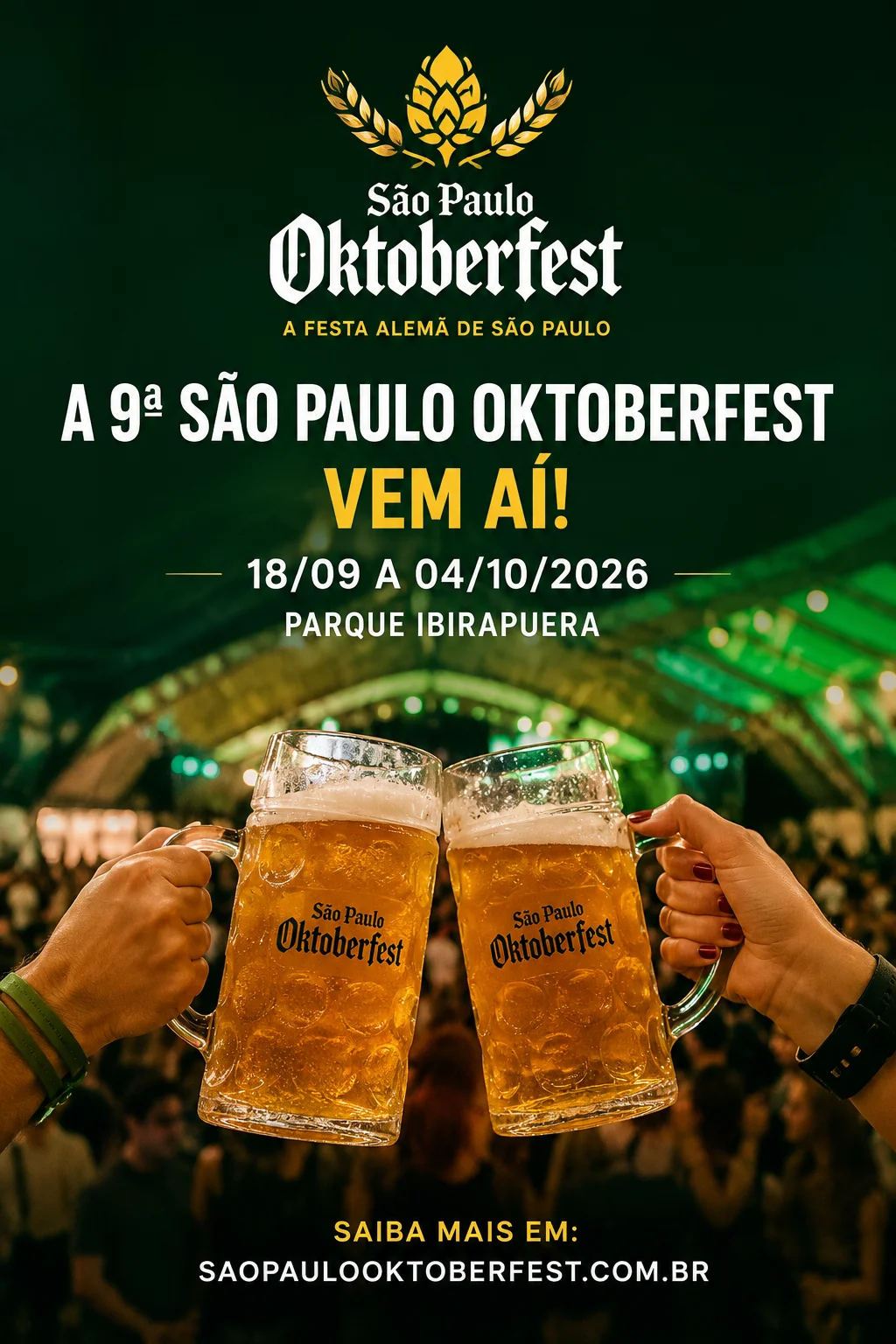 São Paulo Oktoberfest 2026 (Imagem: IA)