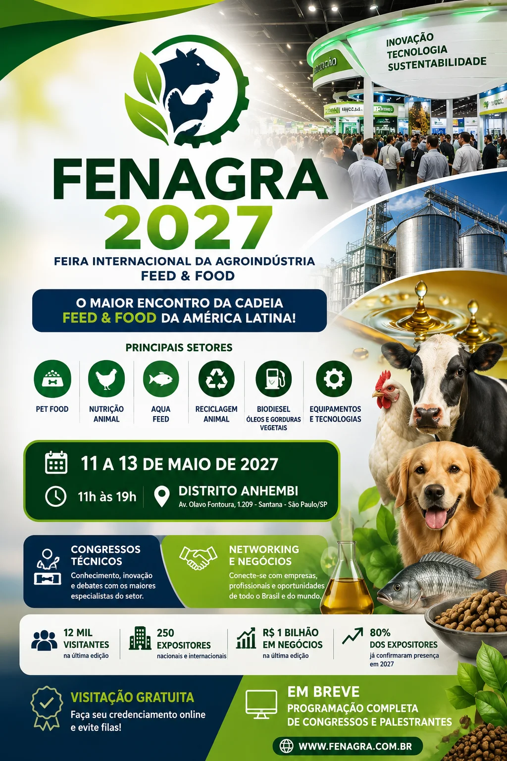 Datas e atrações Fenagra 2027