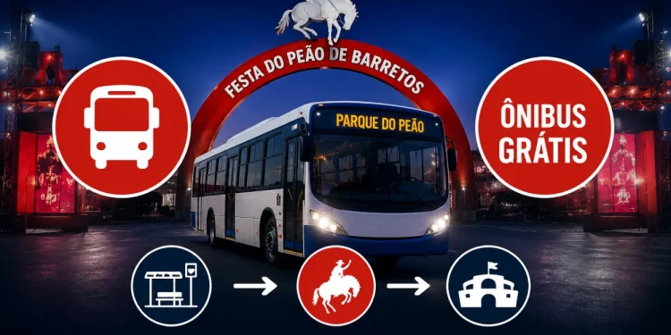 transporte gratuito Festa de Barretos 2026