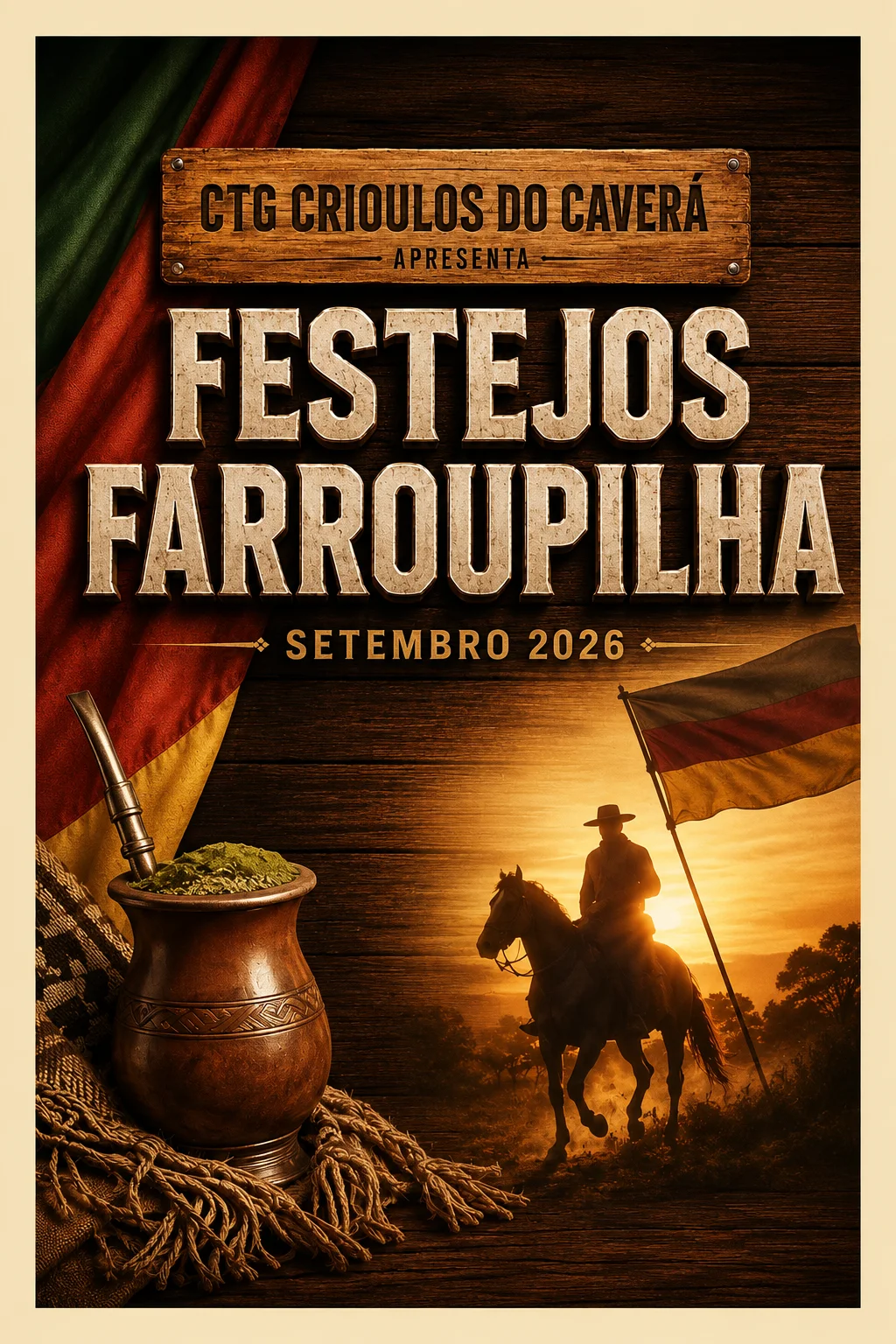 Festejos Farroupilha 2026 (Imagem: IA)