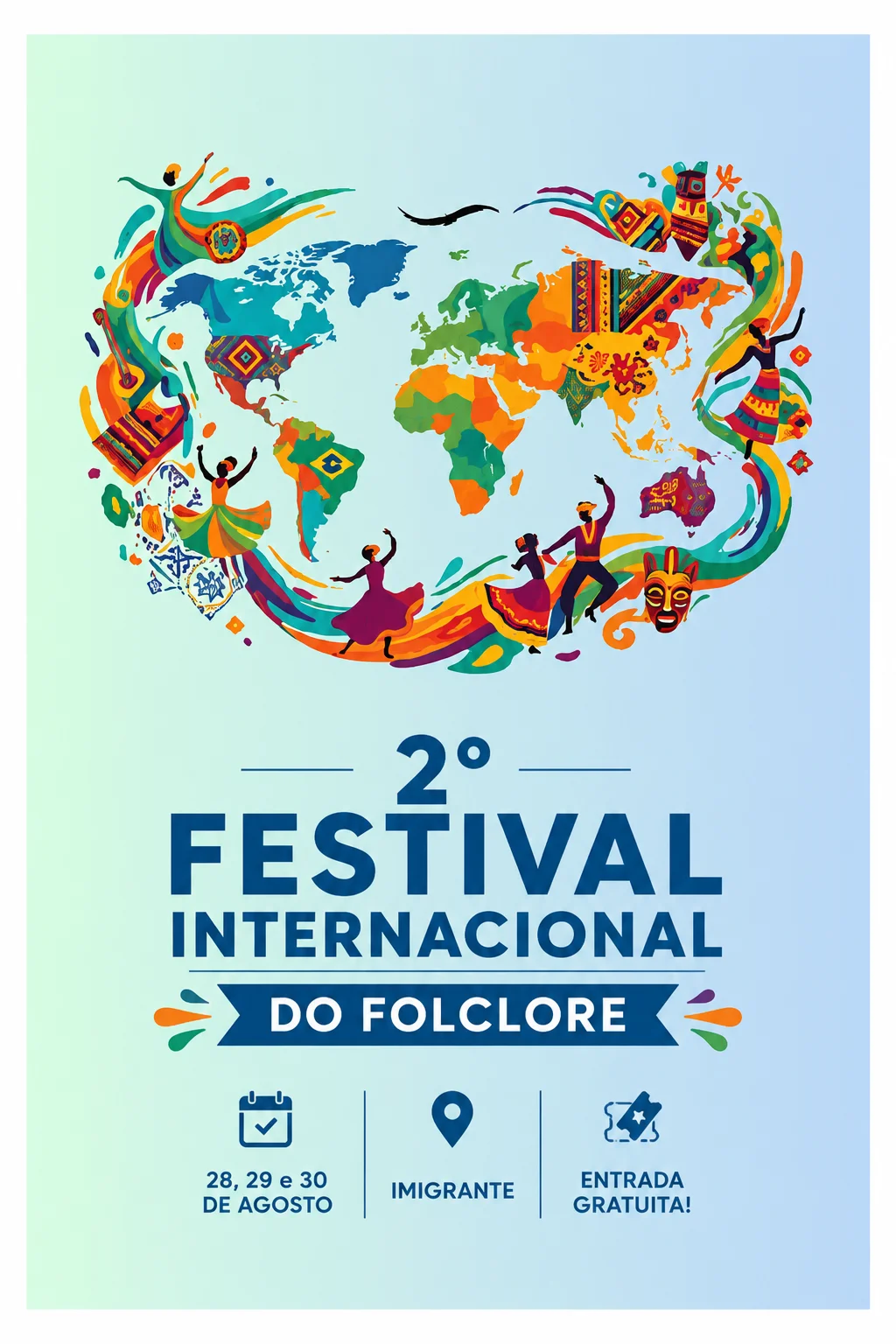 Festival Internacional do Folclore de Imigrante 2026 (Imagem: IA)