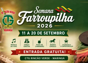 Datas e atrações Semana Farroupilha 2026 Maringá