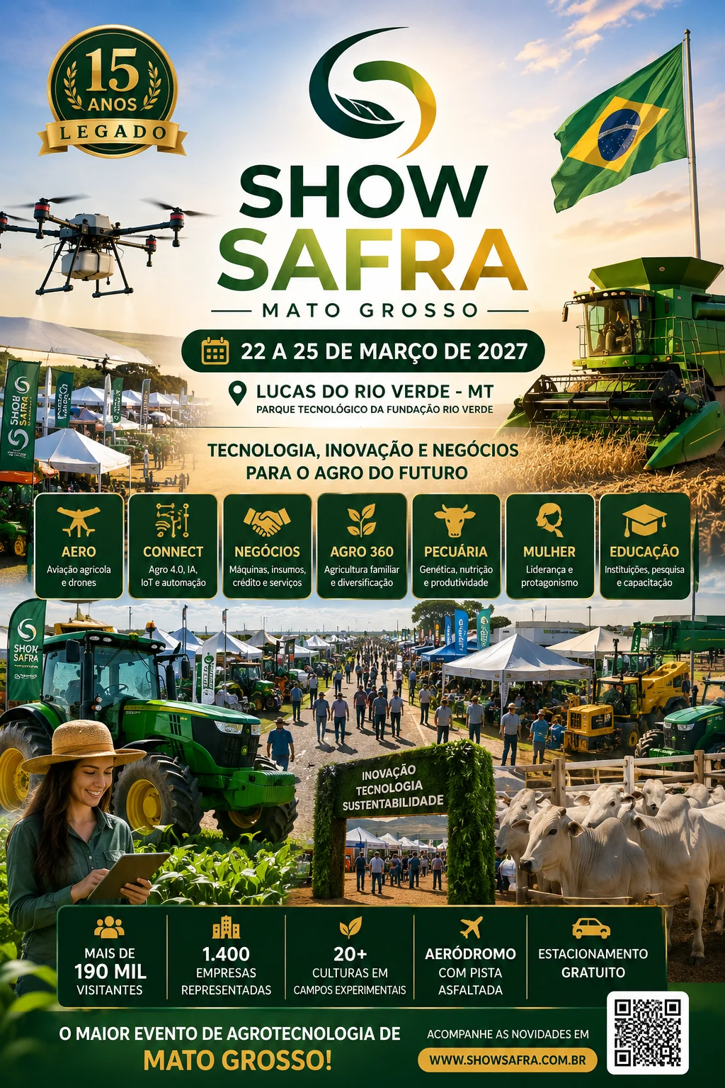 Datas e atrações Show Safra Mato Grosso 2027