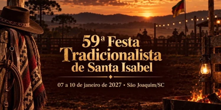 atrações festa tradicionalista de santa isabela 2027