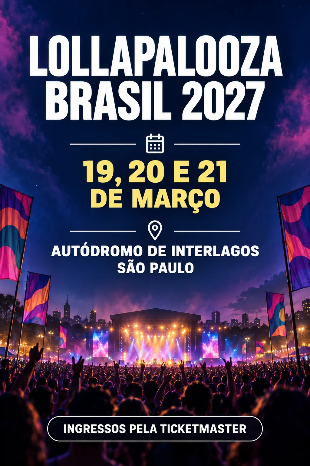 Lollapalooza Brasil 2027 (Imagem IA)