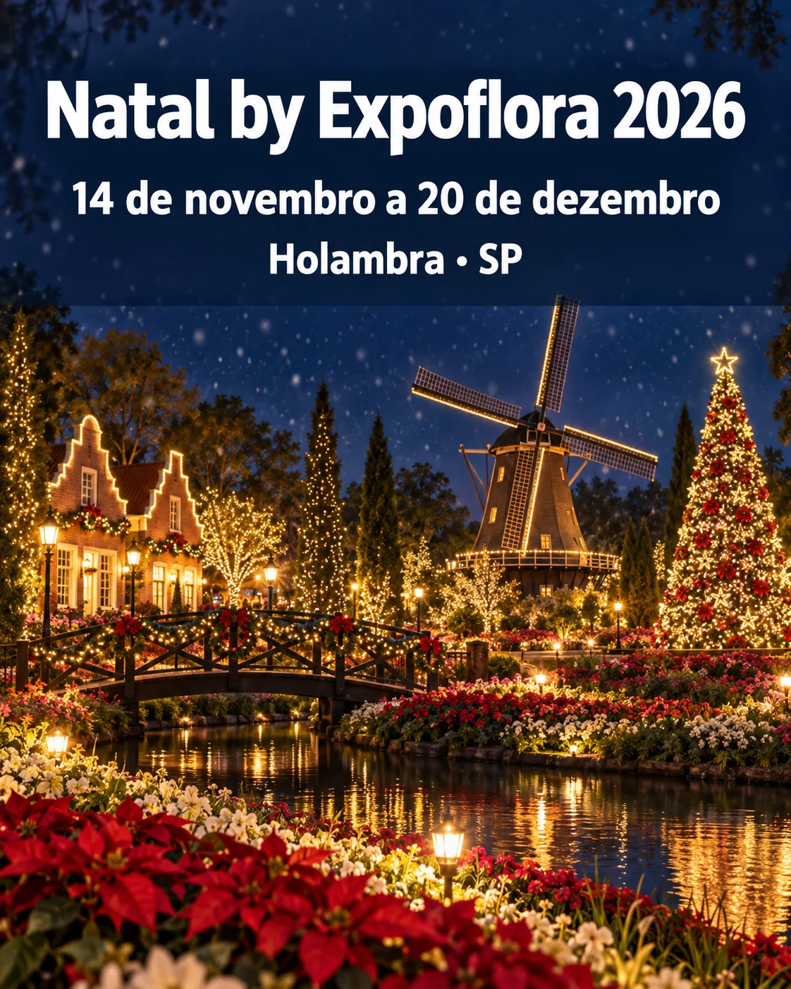 Natal by Expoflora 2026 em Holambra (Imagem IA)