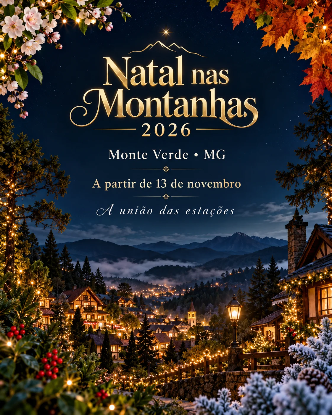 Natal nas Montanhas 2026 (Imagem IA)