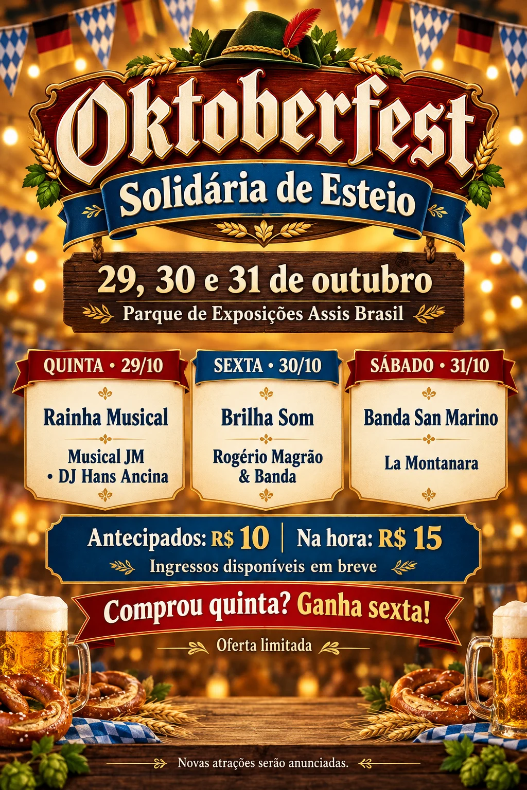 Oktober Solidária de Esteio 2026 (Imagem IA)
