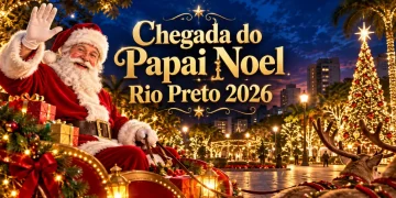 datas da chegada do papai noel em rio preto 2026