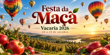 Festa da Maçã Vacaria 2026 (Imagem IA)