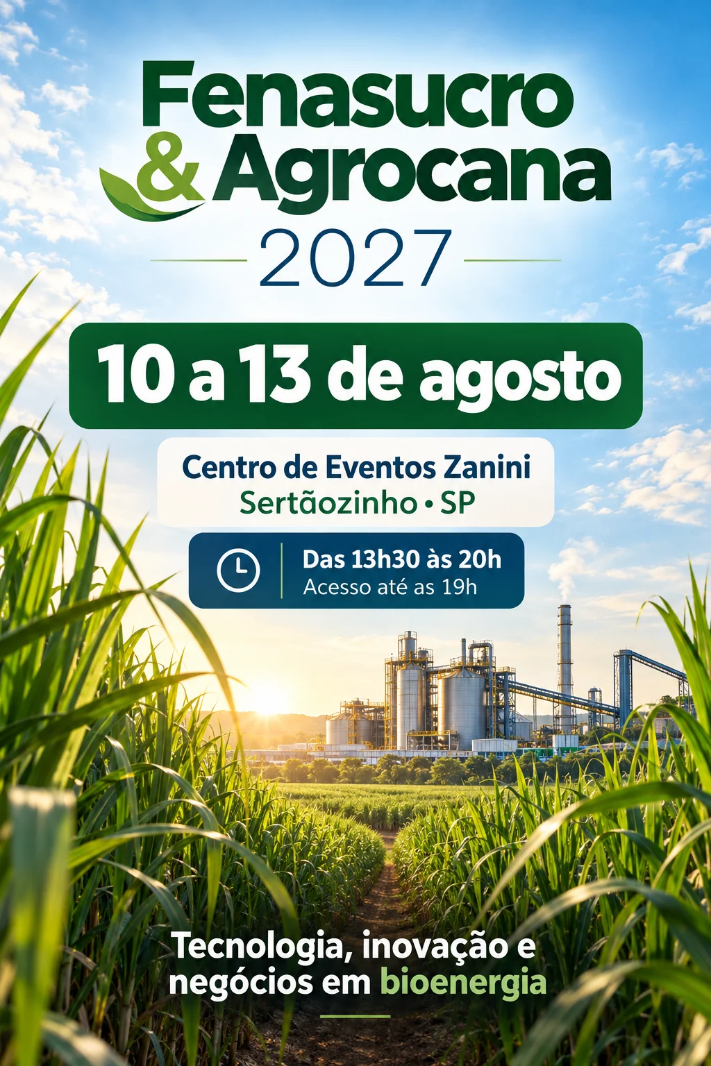 Fenasucro & Agrocana 2027 (Imagem IA)